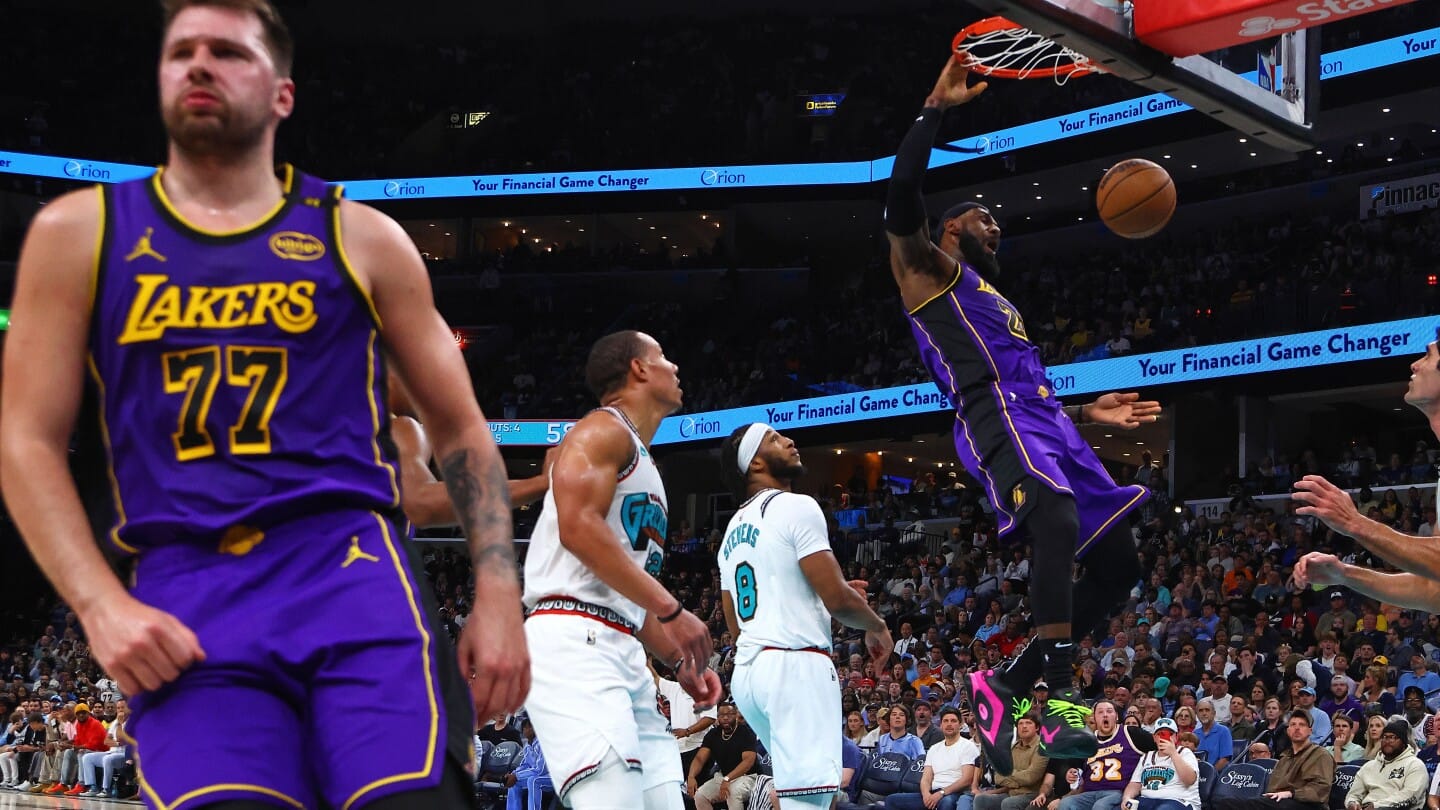 "Epic Showdown: LeBron, Doncic, and Reaves Ignite Lakers with 85-Point Explosion for Crucial Victory Over Grizzlies!"