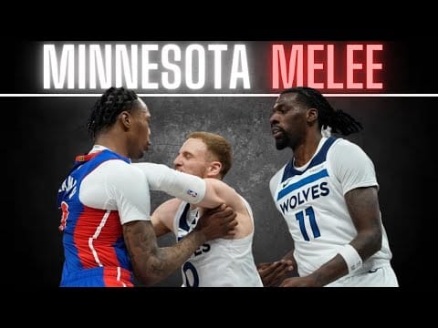 Seven Ejected in Massive Wolves Pistons Brawl