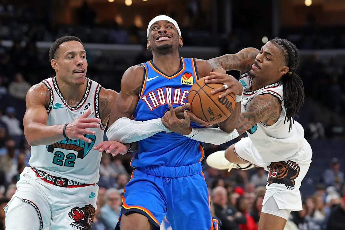 "Grizzlies Clash with Thunder: Can OKC's Momentum Overturn the Wild West Rankings?"