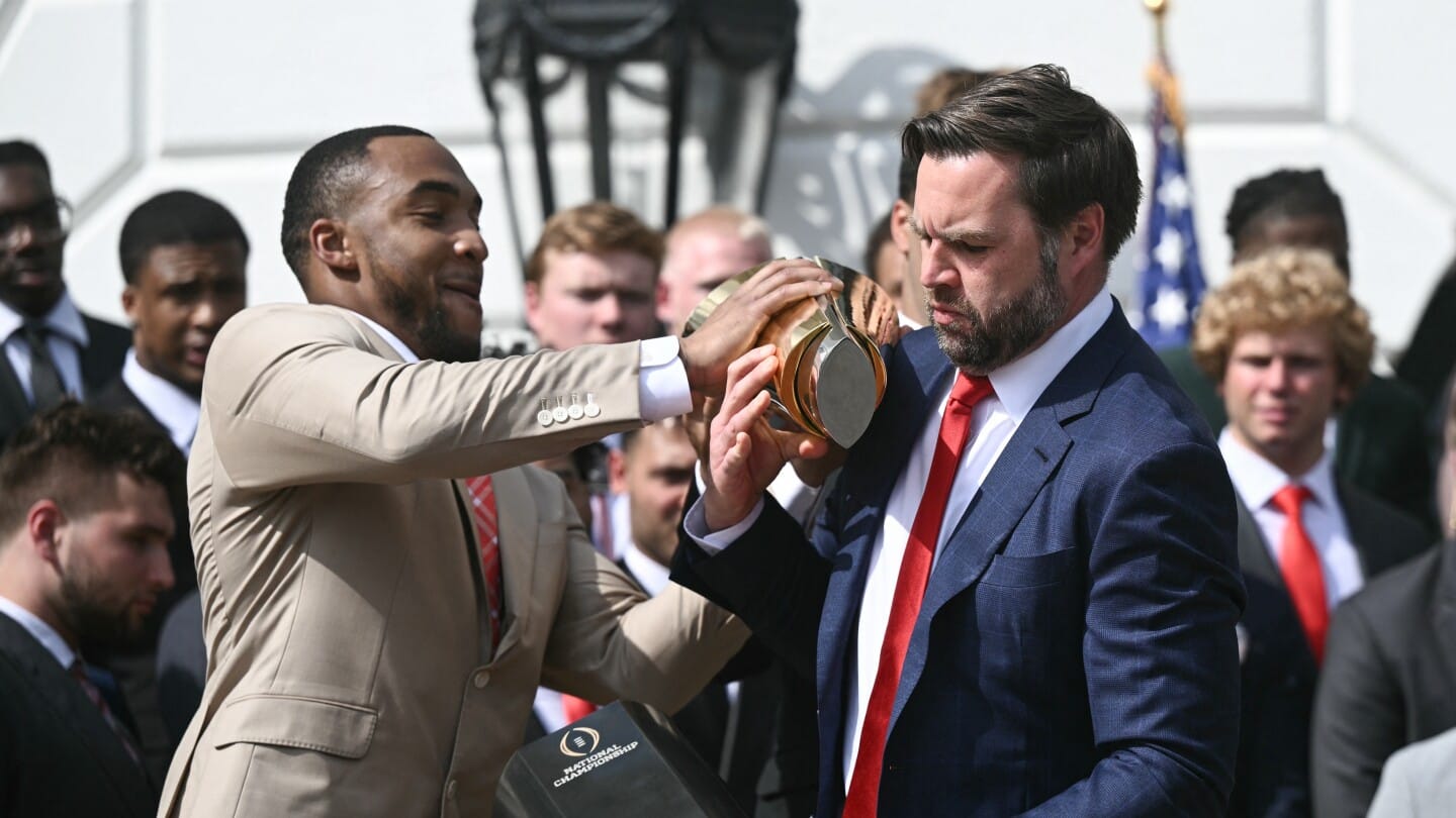 "JD Vance's Unexpected Blunder: What Really Happened to Ohio State's NCAA Championship Trophy at the White House?"