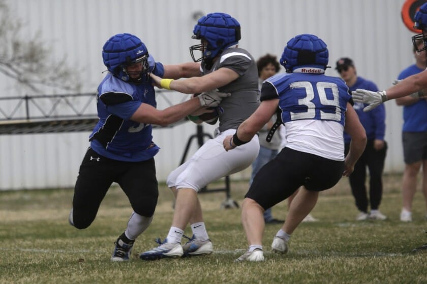 "Unstoppable Defense Shatters Offense's Hopes in Thrilling Dakota Wesleyan Spring Showdown!"