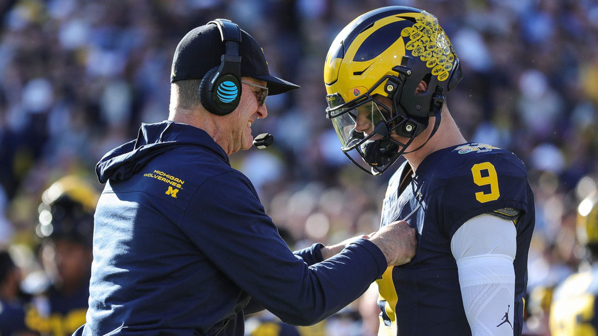Jim Harbaugh’s Surprising Mic Drop Sparks New Tensions Ahead of JJ McCarthy Showdown