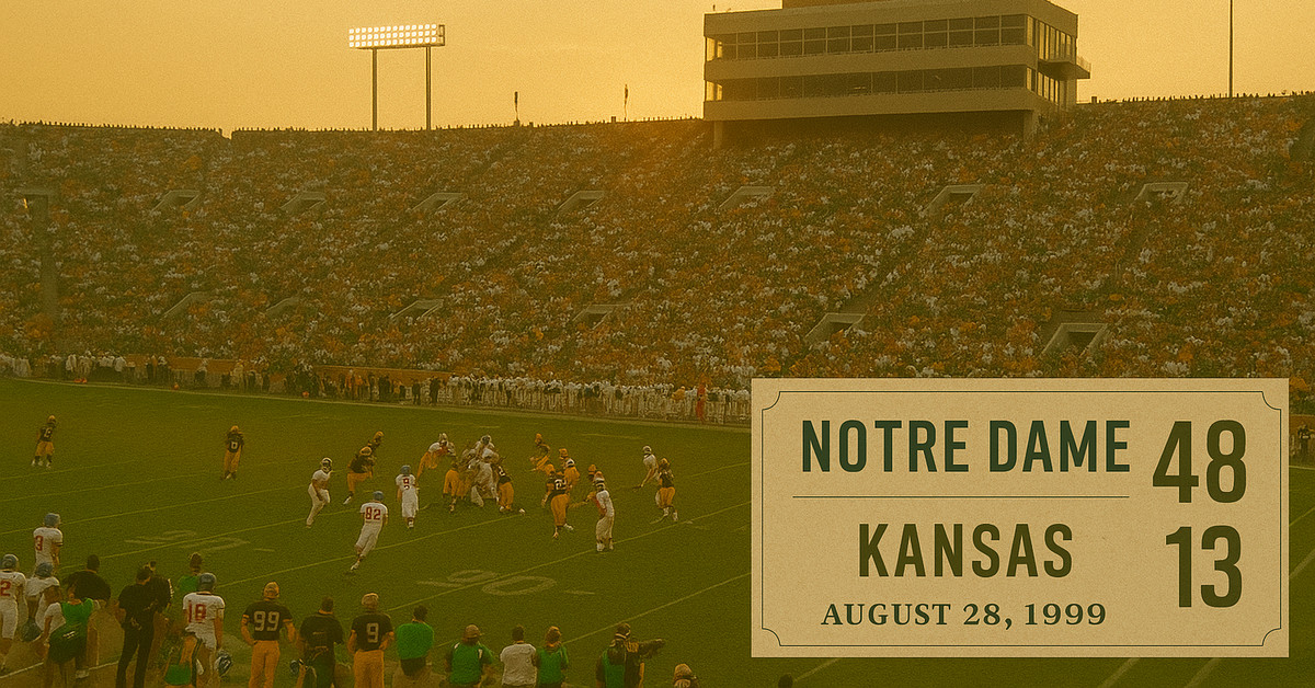 The Untold Story Behind Notre Dame Football’s Surprising 1999 Victory Over Kansas