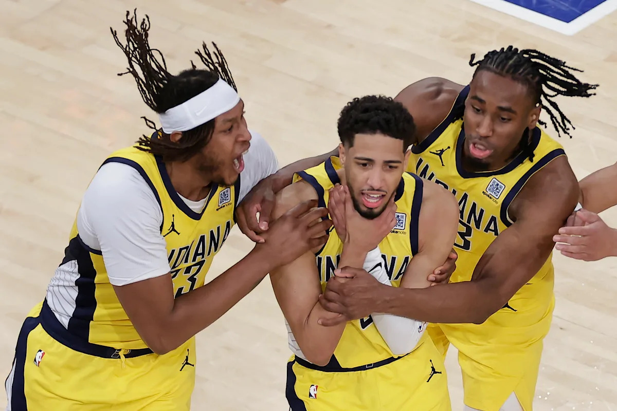 Tyrese Haliburton’s Choke Gesture Sparks Viral Knicks Mockery Across New York Headlines—What Really Happened?
