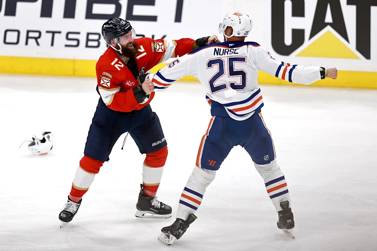 Chaos Erupts in Stanley Cup Final as Panthers and Oilers Clash in Shocking Brawl Amidst Florida’s Dominant Victory