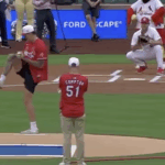 Watch: Ex-Michigan Football Star's Shocking First Pitch Sparks Outrage and Laughter at MLB Game