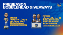 Warriors Unveil Exclusive Jimmy Butler-Buddy Hield Bobblehead—Fans Left Guessing What’s Inside!