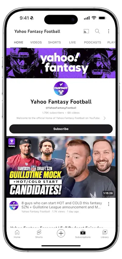 You Won’t Believe What Yahoo Fantasy Just Unveiled on YouTube—Fantasy Sports Will Never Be the Same!