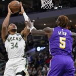Giannis Antetokounmpo’s Surprising Gesture to Lakers Rookie Sparks Buzz After First Career Basket