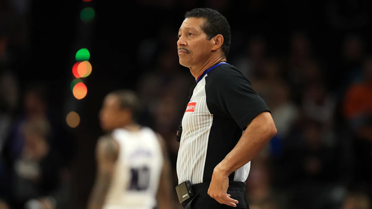 Referee Bill Kennedy's Mysterious Leg Injury Sparks Concern as He Exits Court in Wheelchair