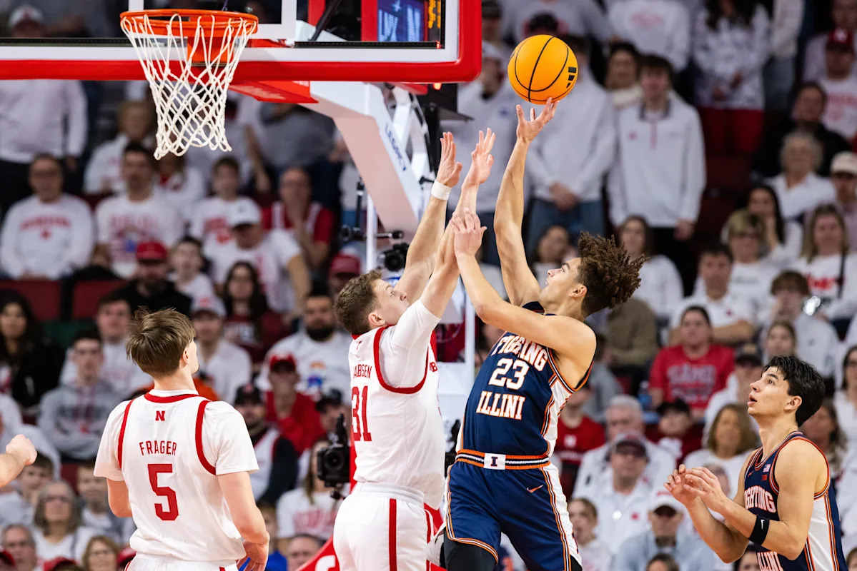 Keaton Wagler’s 28 Points Propel No. 9 Illinois Past No. 5 Nebraska, Extending Thrilling Win Streak to 11 Games