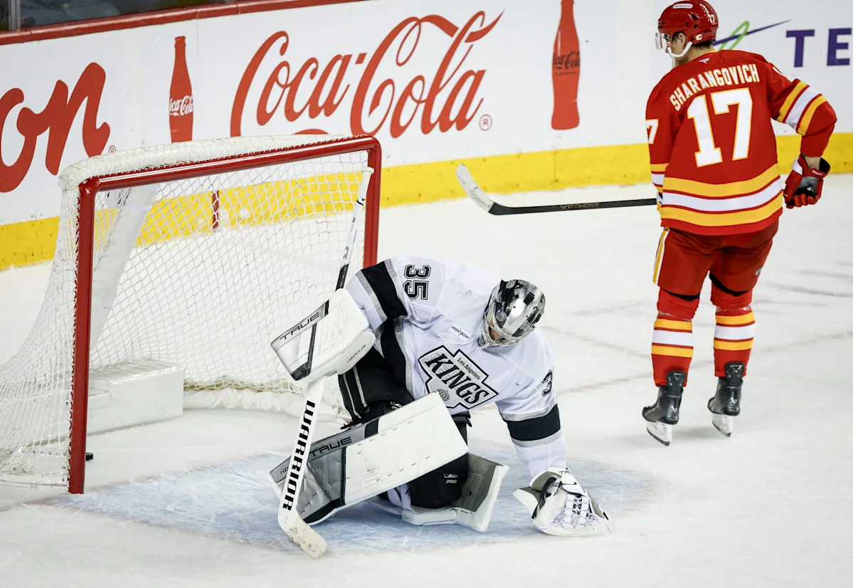 Yegor Sharangovich’s Last-Second Shootout Goal Stuns Kings, Flames Ride Surprise Streak to Victory
