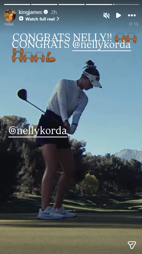 LeBron James' Surprising Reaction to Nelly Korda’s US Women’s Open Victory Has Everyone Talking