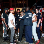 Knicks’ Jordan Clarkson Caught in Chaos: What Really Sparked the Travis Scott Bottle-Throwing Scuffle?